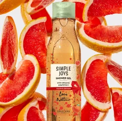 Żel pod prysznic Simple Joys Love Nature z organicznym grejpfrutem - edycja świąteczna 250 ml