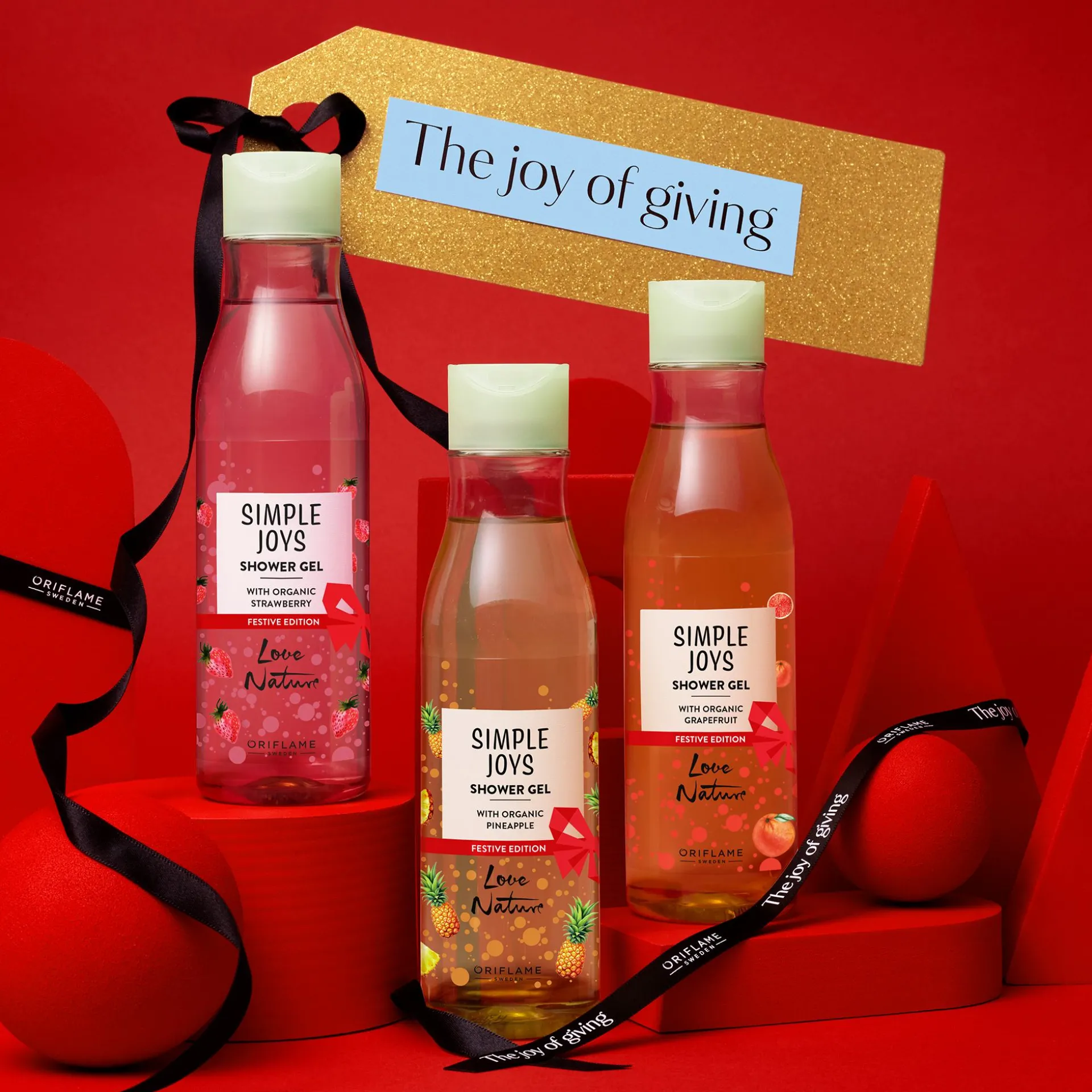 Żel pod prysznic Simple Joys Love Nature z organicznym grejpfrutem - edycja świąteczna 250 ml