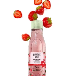 Żel pod prysznic Simple Joys Love Nature z organiczną truskawką - edycja świąteczna 250 ml