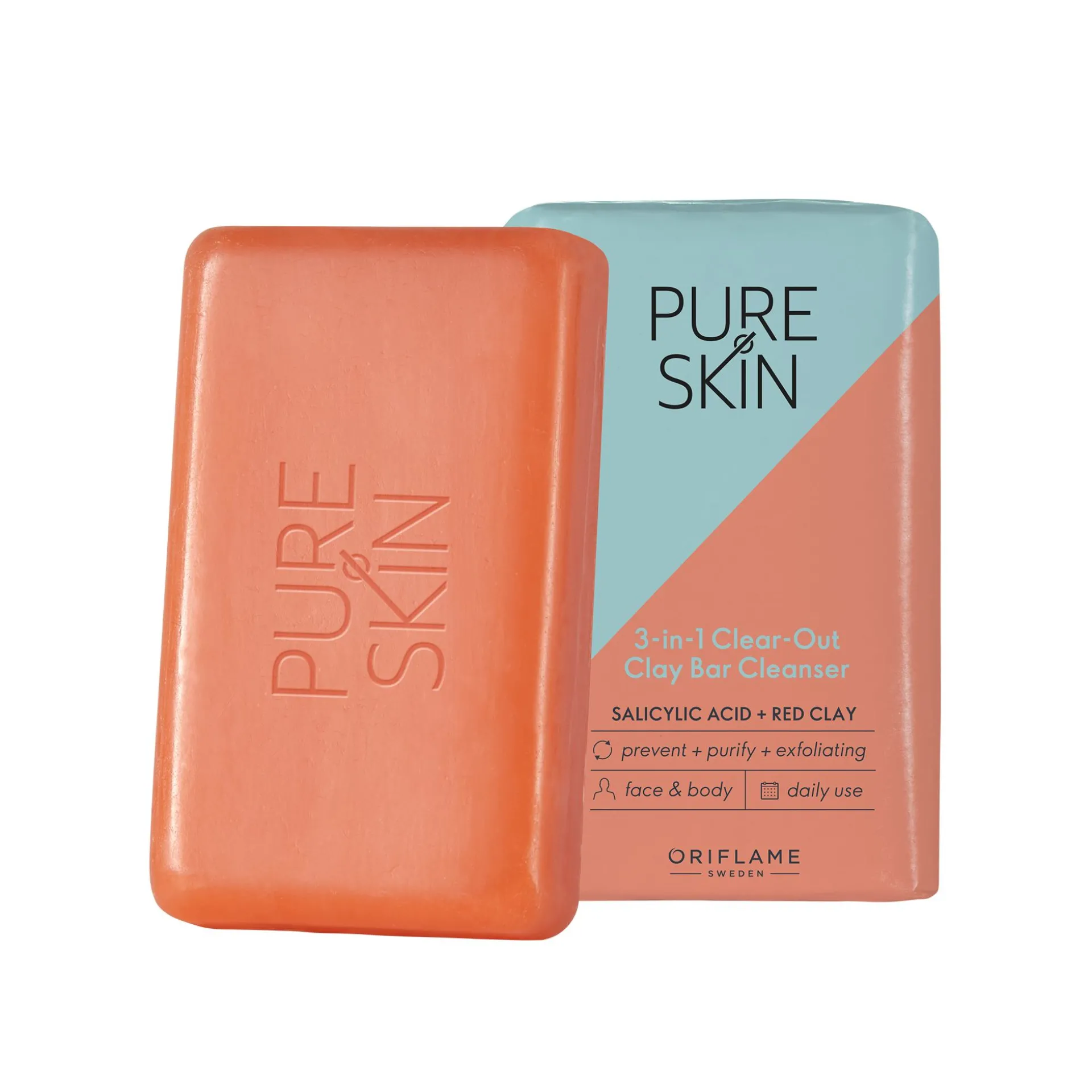 Kostka oczyszczająca z glinką 3 w 1 Pure Skin 75 g
