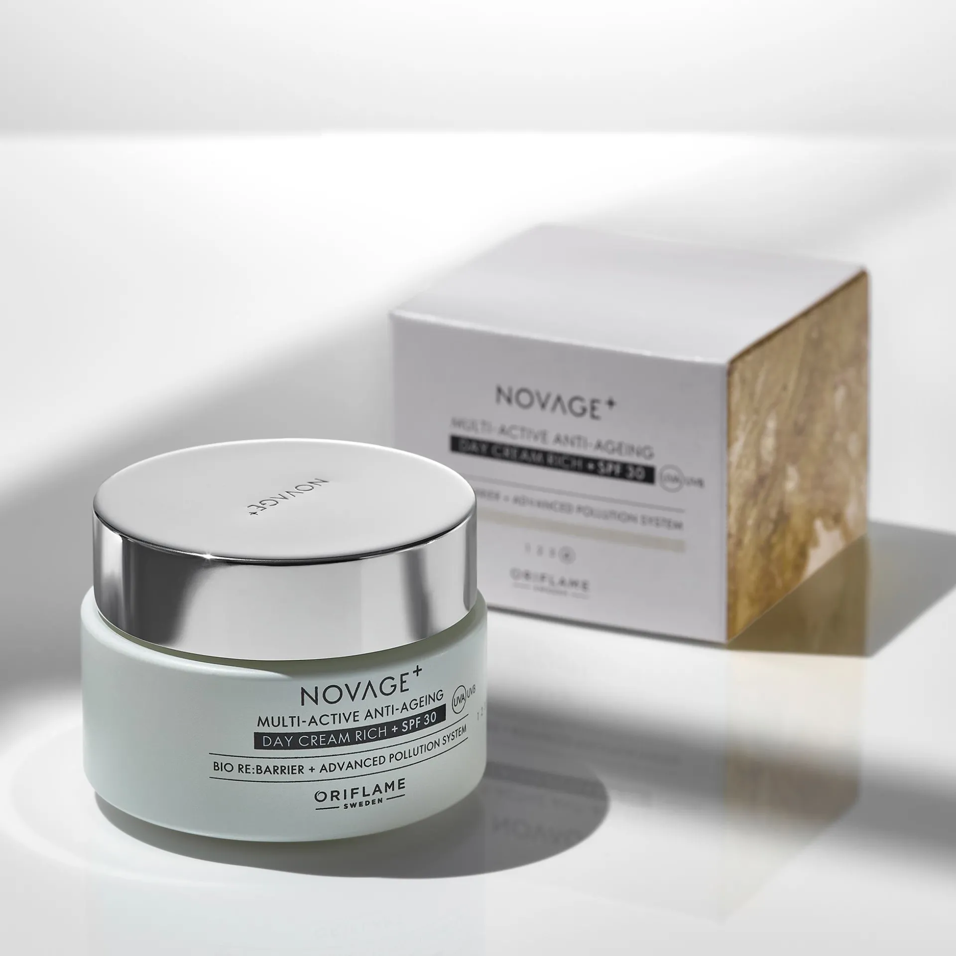 Multiaktywny bogaty krem przeciwstarzeniowy na dzień Novage+ SPF 30 50 ml