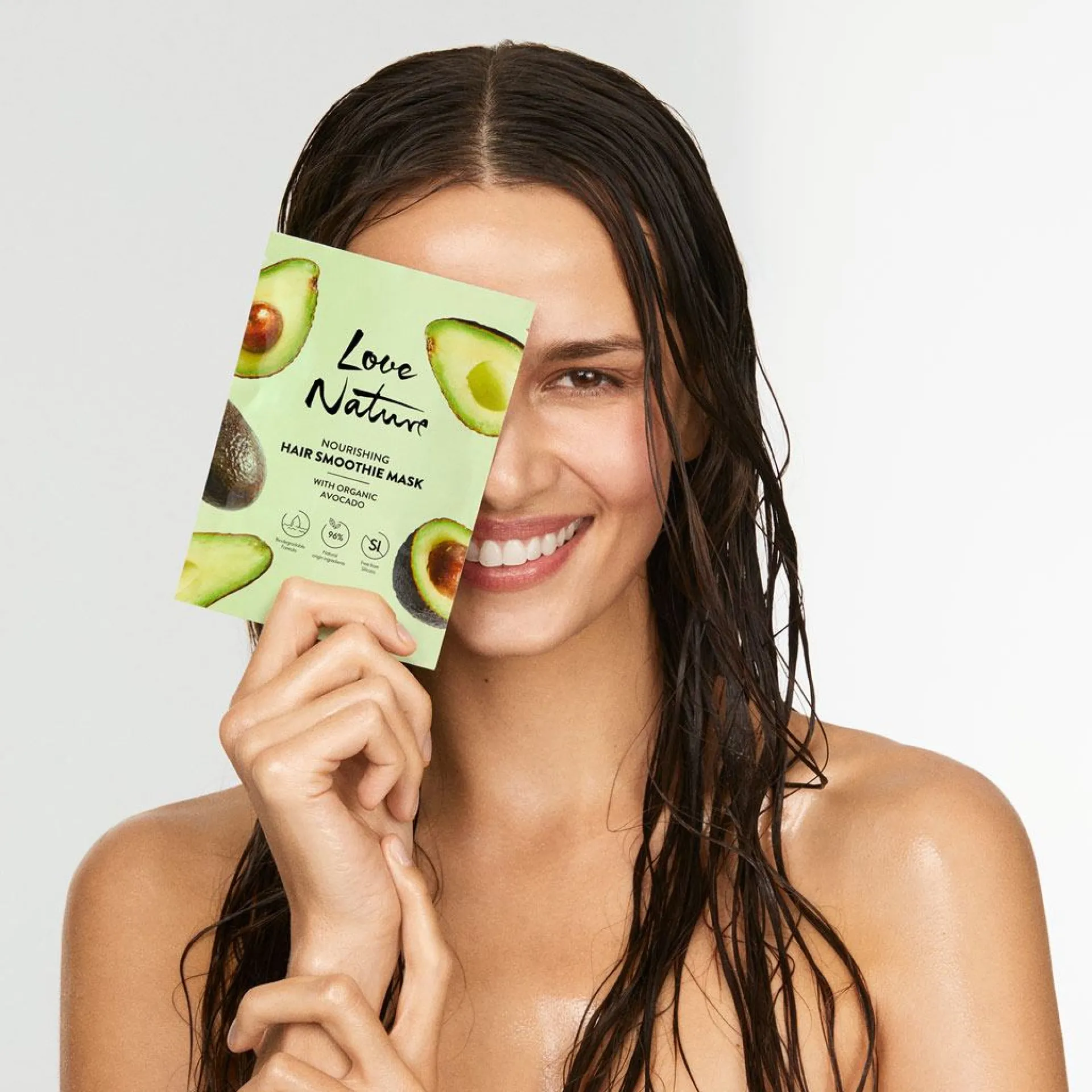 Odżywcza maska do włosów Love Nature z organicznym awokado 30 ml