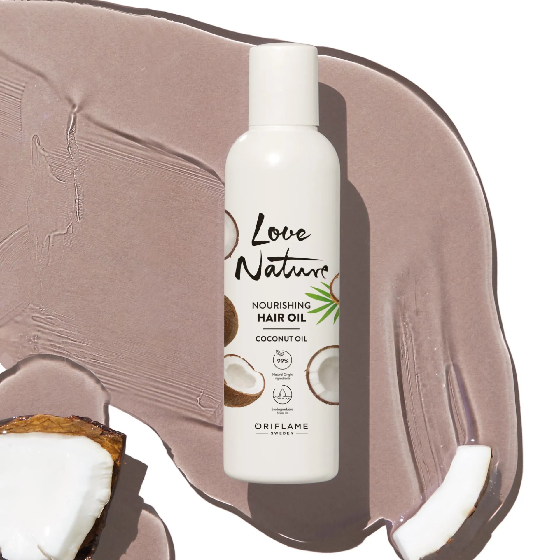 Odżywczy olejek do włosów Love Nature z olejkiem kokosowym 100 ml