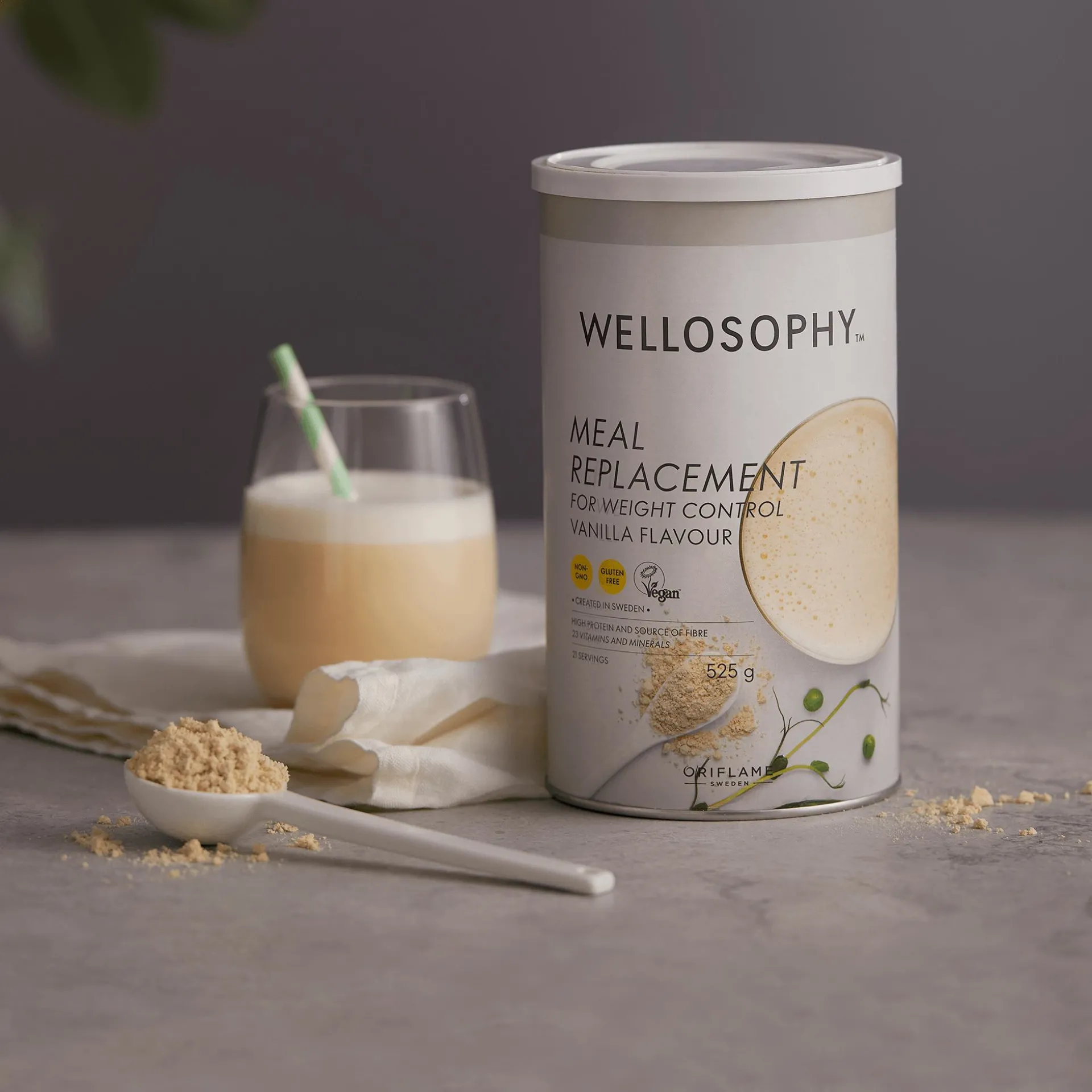 SuperShake Wellosophy do kontroli masy ciała - smak waniliowy 525 g