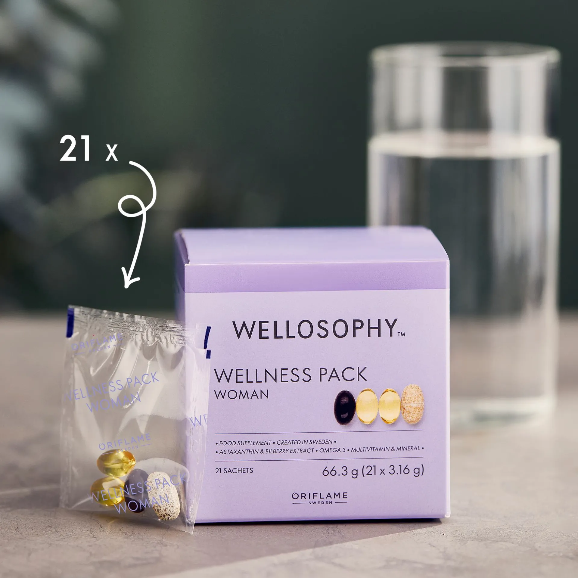 WellnessPack Wellosophy dla kobiet 21 szt.