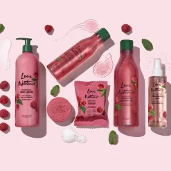 Złuszczający żel pod prysznic Love Nature z organiczną miętą i maliną 500 ml